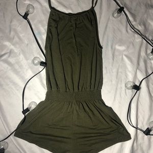 Green summer romper